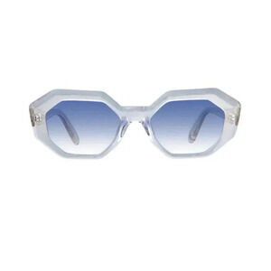 New Garrett Leight Sunglasses Jaqueline Semi Flat Ultra Marine Gradient Iconic